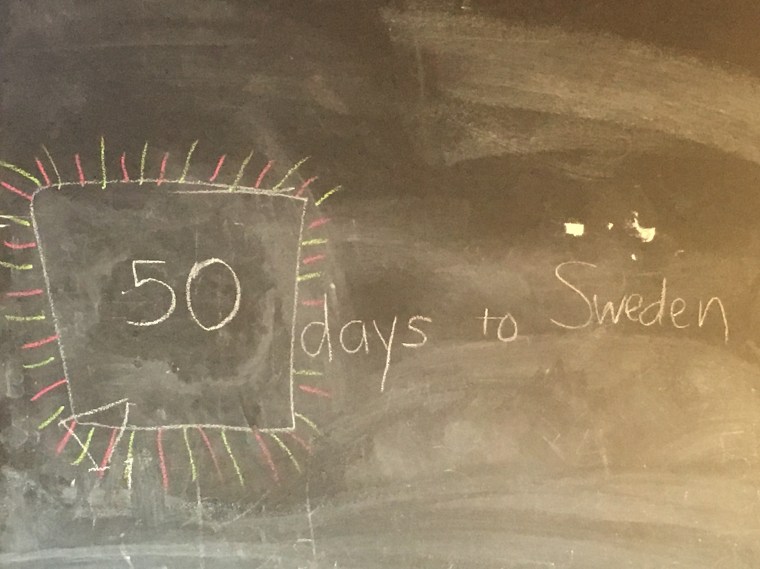 50 days to Sweden